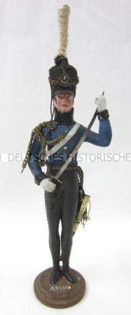 Modellfigur eines Offiziers, Brandenburgisches Dragoner-Regiment Prinz-Wilhelm