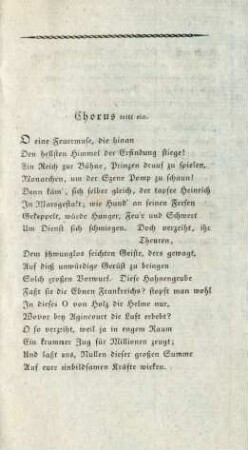 Chorus tritt ein.