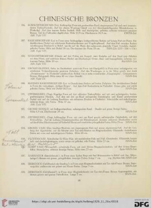 Chinesische Bronzen (Nr. 186-216)