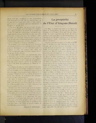 La prospérité de l'Etat d'Alagoas (Brésil)