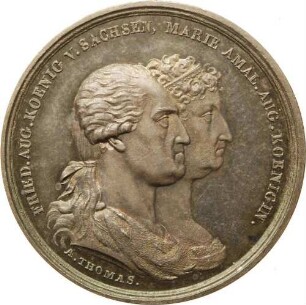 König Friedrich August I.und Marie Amalie Auguste - Goldene Hochzeit
