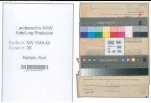 Entnazifizierung Kurt Bartels , geb. 14.04.1890 (Anwalt)