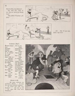 "Der hungerige Hans und der Tennisspieler" "Hinderniß"