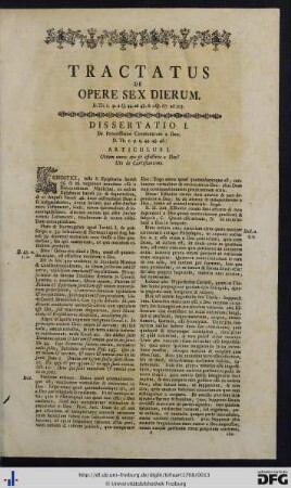 Tractatus De Opere Sex Dierum.