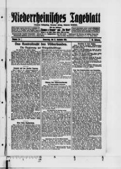 Niederrheinisches Tageblatt : Kempener Volkszeitung : Kempener Zeitung : Lobbericher Tageblatt : Heimatzeitung für den linken Niederrhein