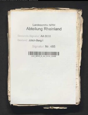 Johann von ORSBECK gegen THIS WALRAVE (Besitzungen zu KENDENICH)