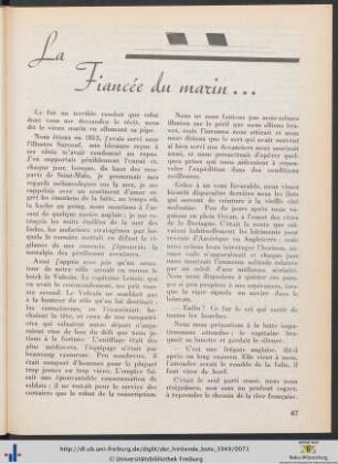 La Fiancée du marin...