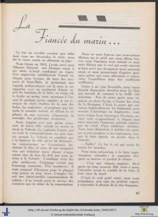 La Fiancée du marin...