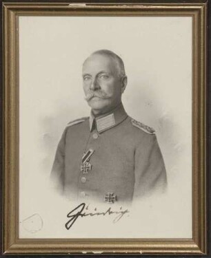Großherzog Friedrich II. in Uniform mit Auszeichnungen, Brustporträt.