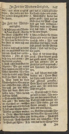 In der Zeit der Widerwertigkeit.