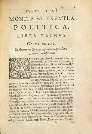 Iusti Lipsi monita et exempla politica : libri 2, qui virtutes et vitia principum spectant