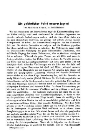 Ein gefährlicher Feind unserer Jugend