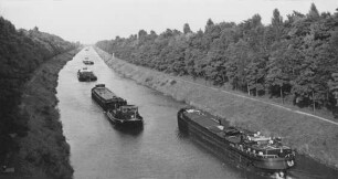Mittellandkanal im tiefen Einschnitt