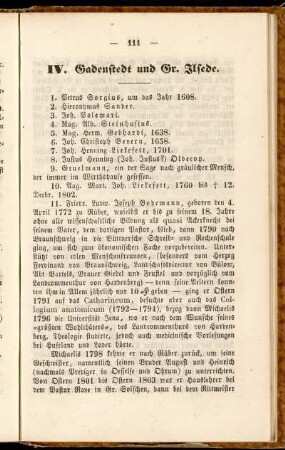 IV. Gadenstedt und Gr. Ilsede