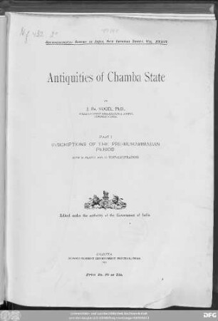 P. 1: Inscriptions of the Pre-Muhammadan period