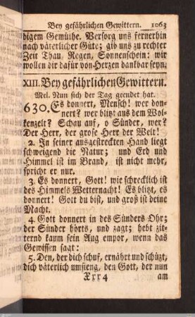 Bey gefährlichen Gewittern.