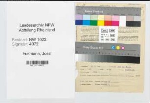 Entnazifizierung Josef Husmann , geb. 12.01.1907 (Sparkassenangest.)