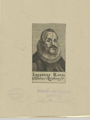 Bildnis des Iohannes Rosa