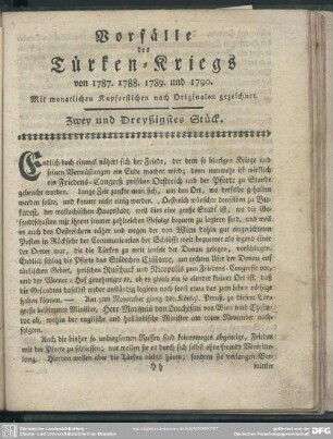 Zwey und Dreyßigstes Stück