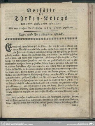 Zwey und Dreyßigstes Stück