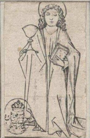 Der heilige Judas Thaddeus (Teil von: Der thronende Heiland und die zwölf Apostel)