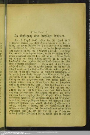 Erstes Kapitel. Die Entstehung einer sächsischen Diaspora