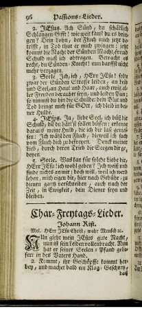 Char-Freytags-Lieder.