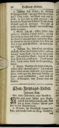 Char-Freytags-Lieder.