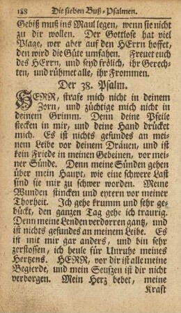 Der 38. Psalm.