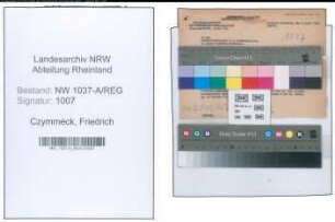 Entnazifizierung Friedrich Czymmeck , geb. 00.00.0000 (Polizeibeamter)