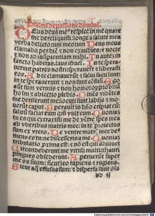 Diurnale Ratisponense : [I,1-5 und II,1-6], [II,4]. Pars aestivalis. Psalmi de passione domini