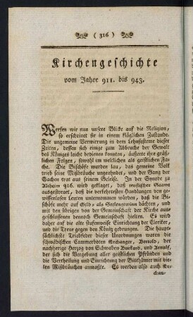 316-326, Kirchengeschichte