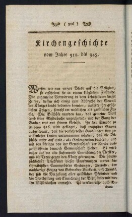 316-326, Kirchengeschichte