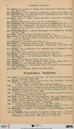 Vermischtes. Nachträge (Nr. 2619-2792)
