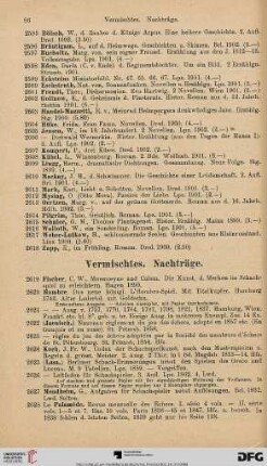 Vermischtes. Nachträge (Nr. 2619-2792)