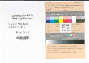Entnazifizierung Jakob Bons , geb. 30.11.1920 (Polizeibeamter)