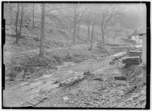 Königstein. Firma Prescher. Hochwasser Biela