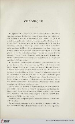 Chronique