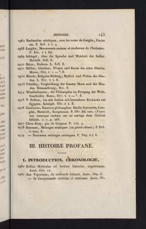 143-165, 1. Introduction . Chronologie. - 3. Histoire ancienne