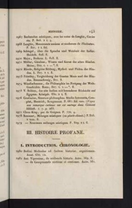 143-165, 1. Introduction . Chronologie. - 3. Histoire ancienne