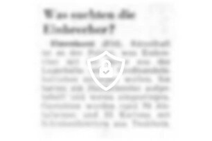 Was suchten die Einbrecher?