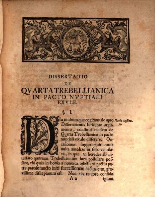 Diss. iur. de quarta trebellianica in pacto nuptiali exule