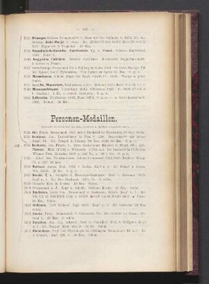 Personen-Medaillen