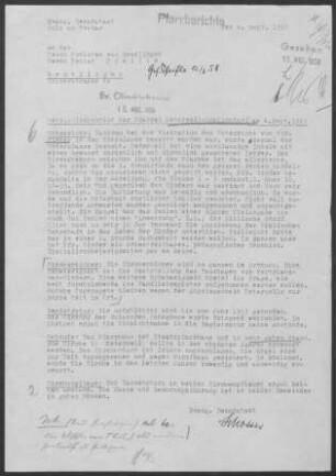 Peterzell-Römlinsdorf: Inspektionsbericht 1957