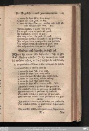 Sieben und dreissigstes Stück.