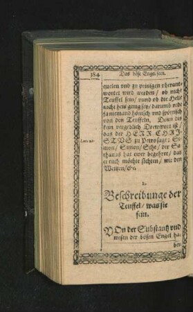 2. Beschreibung der Teuffel/ was sie sein.