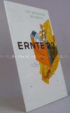Werbeaufsteller für "Ernte 23"-Zigaretten