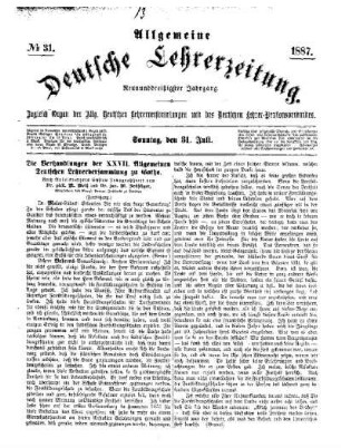 Die Verhandlungen der XXVII. Allgemeinen Deutschen Lehrerversammlung zu Gotha : (Fortsetzung)