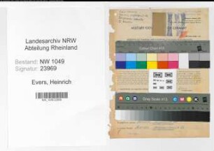 Entnazifizierung Heinrich Evers , geb. 21.07.1890 (Bahnbeamter)