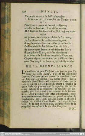 De La Bienfaisance